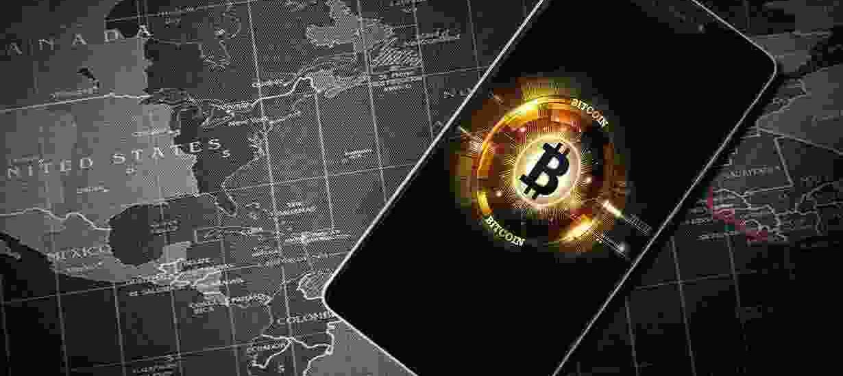 Illustration showing a blockchain developer testing Flash BTC and USDT transactions on a laptop screen.